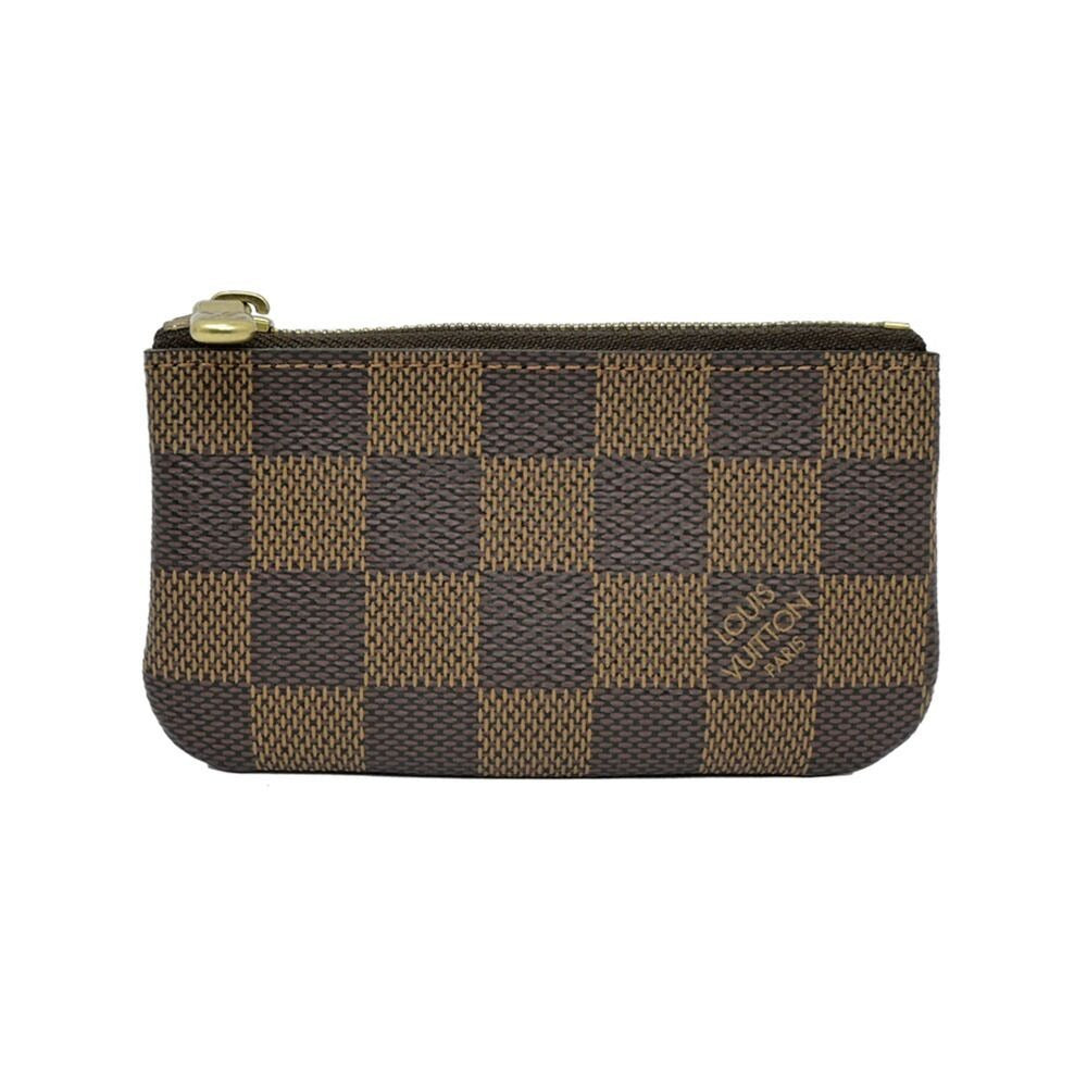 Louis Vuitton Damier Pochette Cles Card Key Case Gold