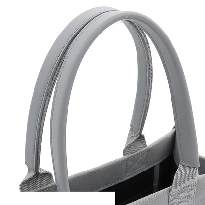 Balenciaga Small Tote Gray Canvas Leather 2-Way Shoulder Bag — view 3