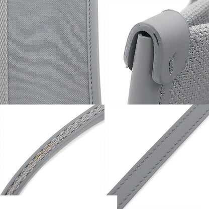 Balenciaga Small Tote Gray Canvas Leather 2-Way Shoulder Bag — view 8