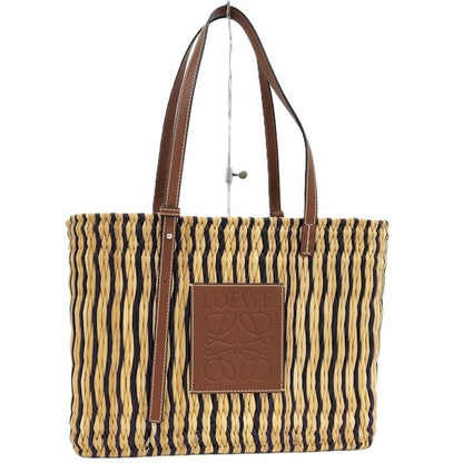 Loewe Square Tote Bag Anagram Straw