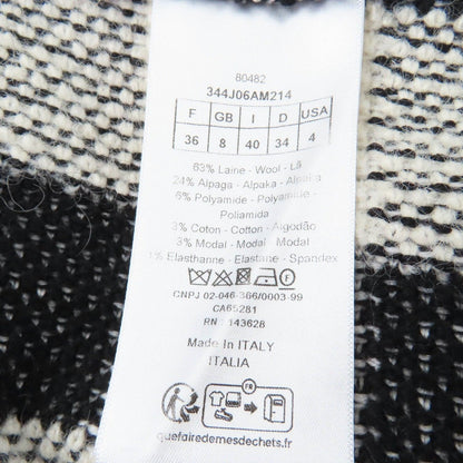 Dior Made Wool Alpaca Bee Embroidery Plaid Pattern Skirt — view 8