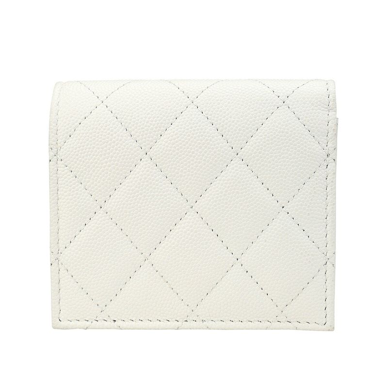 Chanel Bifold Wallet Small FLAP Wallet White