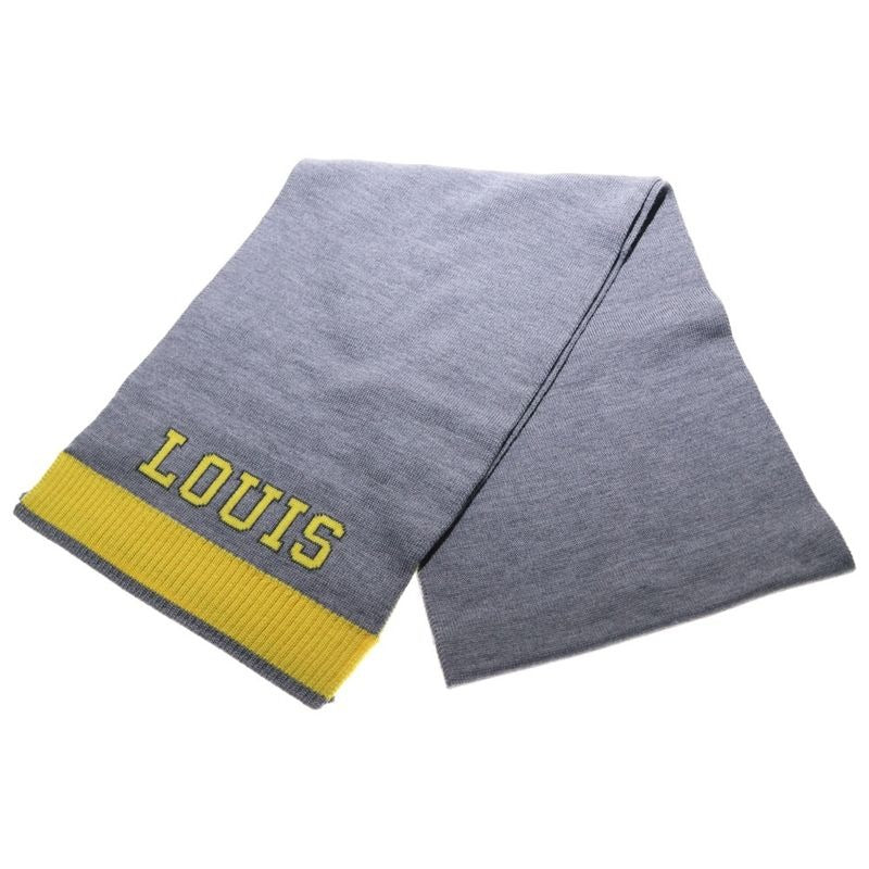 Louis Vuitton Echarpe Scarf Shawl Gray and Yellow