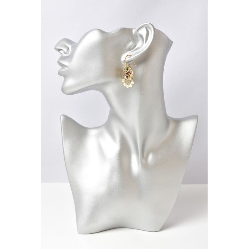 Chanel CC Mark Faux Pearl Gold Multicolor — view 2