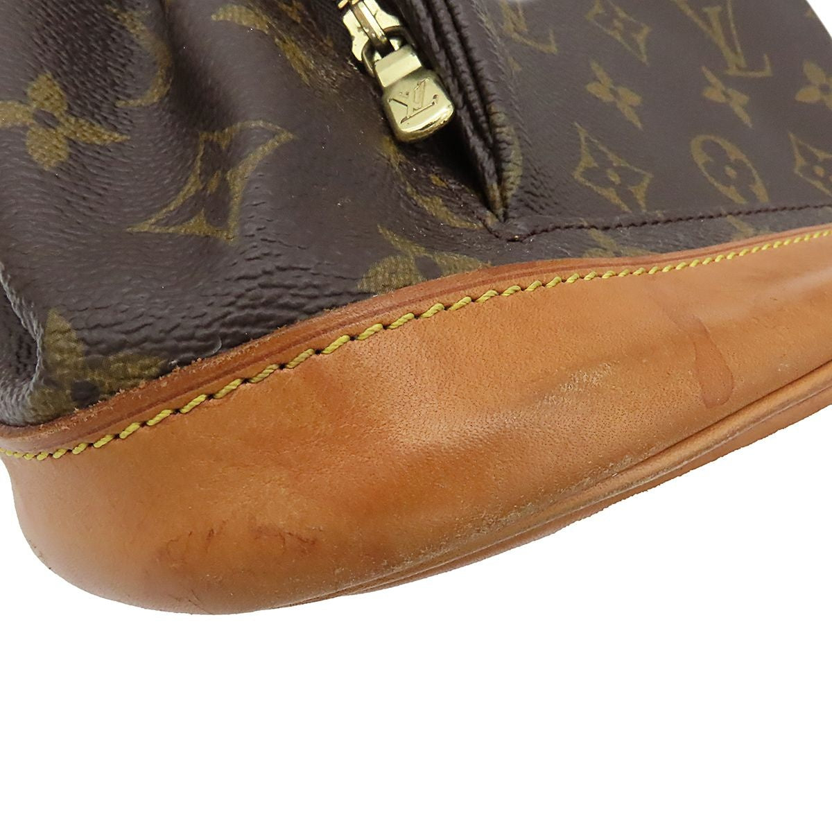 Louis Vuitton Montsouris MM Brown Gold Monogram Canvas Backpack — view 5
