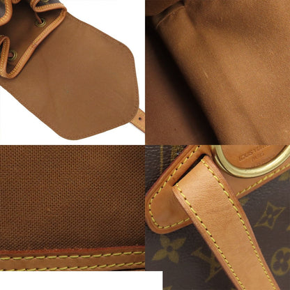 Louis Vuitton Montsouris MM Brown Gold Monogram Canvas Backpack — view 8