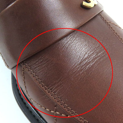 CHANEL 23A G45074 Coco Mark Matelasse Thick Soled Leather Loafers Brown Black