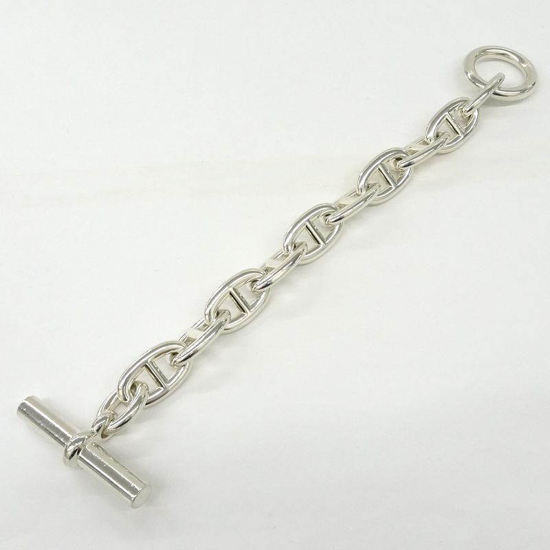 Hermes Chaine D'ancre T GM Bracelet 10 Frames Sv925 Unisex Jewelry -