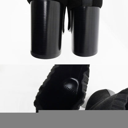 Hermes Jenna 90 Black Size 38 1 2 25cm (9.84in) Short Knit Boots