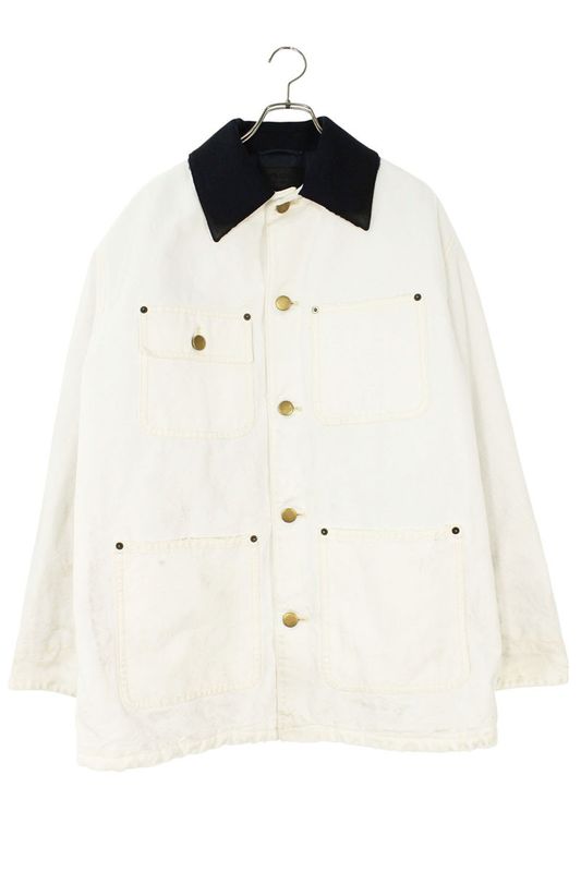 Prada 24AW Sgc675 Used Oversized Cotton Work Denim Jacket Men's S