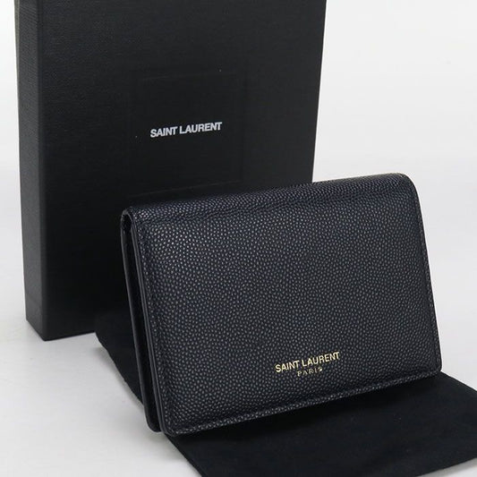 Saint Laurent Card Case 361730 Business Card Holder Leather Men's