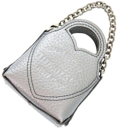 Tiffany & Co Return To Tiffany & Co Tote Leather Silver Micro Tote 0059 Tiffany