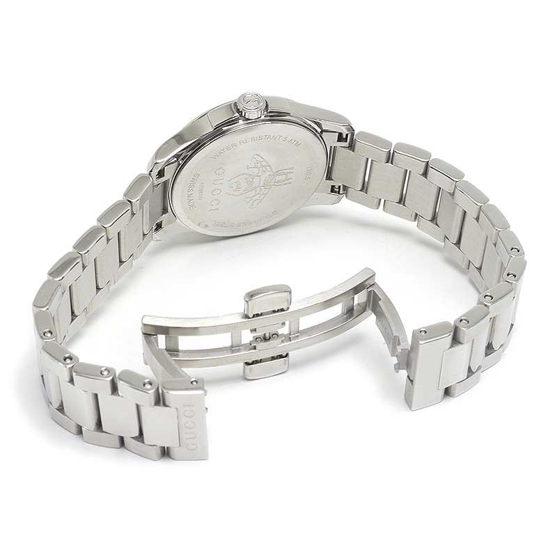 Gucci G-timeless 126.5 Ladies Quartz SS Silver Dial