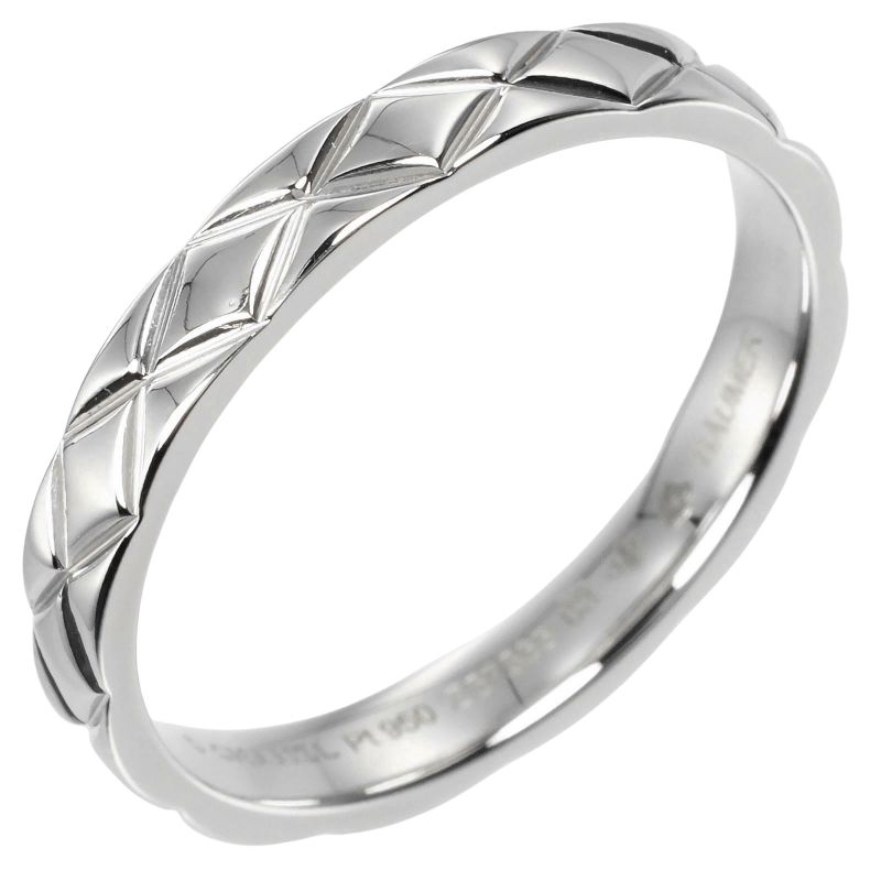 Chanel Matelasse Pt950platinum #22 Men's 7g Ring