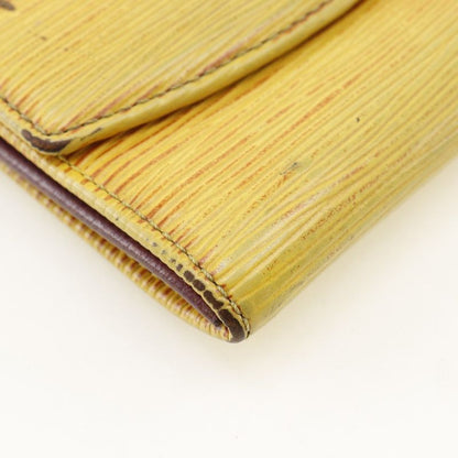 Louis Vuitton Ludlow M63309 Epi Leather Tassili Yellow Ca0935 Unisex Coin Case