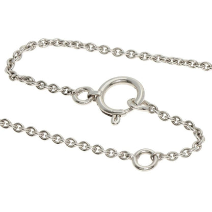 Hermes Birkin Diamond Amulet Necklace 18K White Gold Ladies