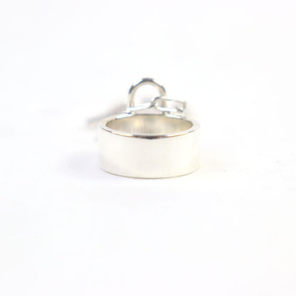 Hermes Alfa Kelly Ag925 Clochette Cadenas Double Ring - Ring Accessory Silver