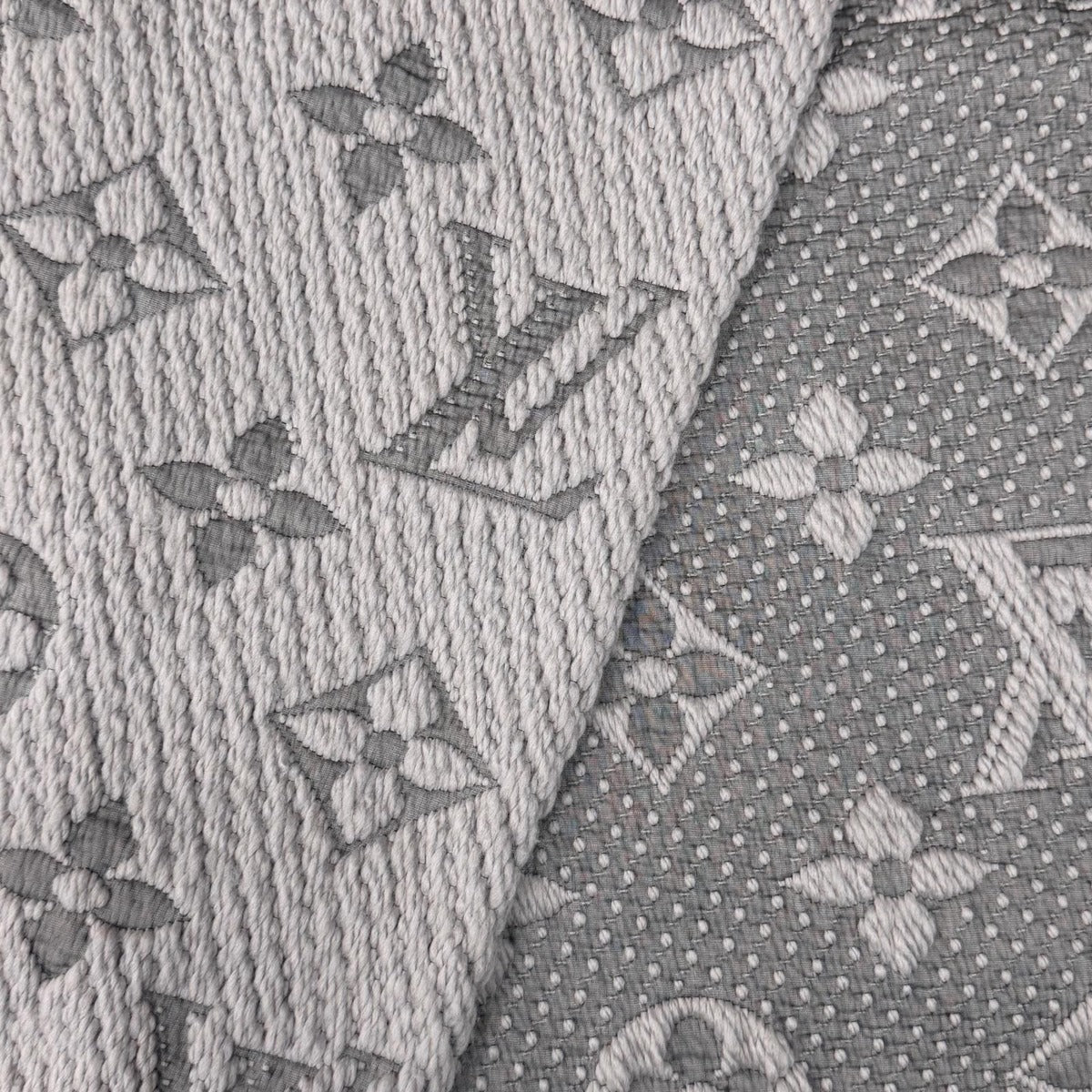 Louis Vuitton Logomania Scarf Wool Silk Monogram with Fringe — view 5