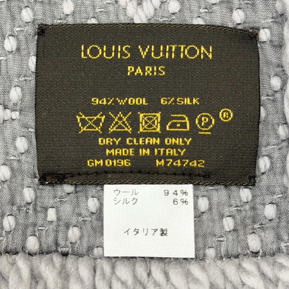 Louis Vuitton Logomania Scarf Wool Silk Monogram with Fringe — view 7