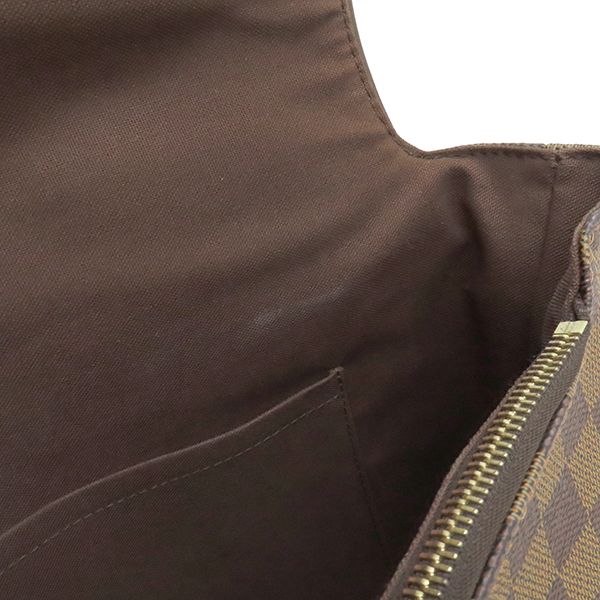 Louis Vuitton Shoulder Bag Brooklyn GM Damier Canvas Damier Ebene Gold Hardware