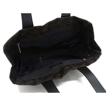 Chanel Tote New Travel Line PM Brown Black Nylon Leather — view 5