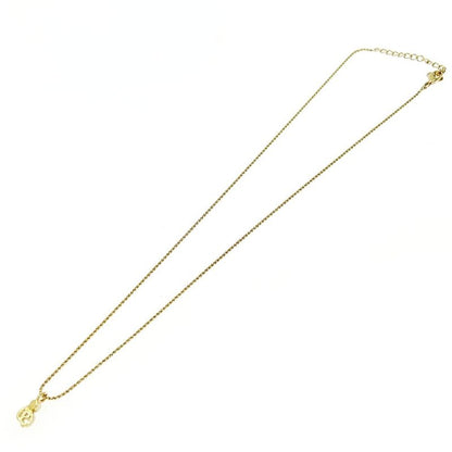 Christian Dior GP Rhinestone CD Logo Necklace Women's Gold 478557 Necklace