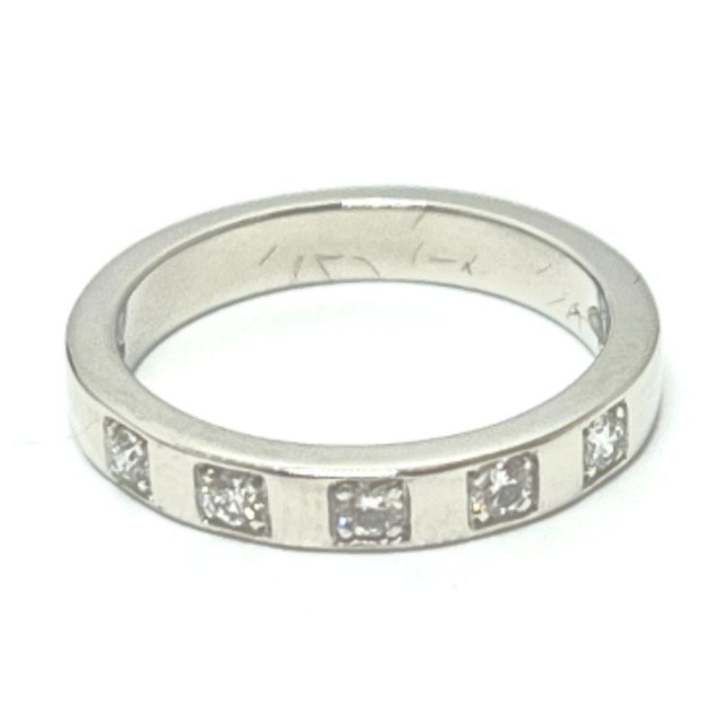 Bvlgari Ring Marie Me 5 P Diamond Pt950 Silver