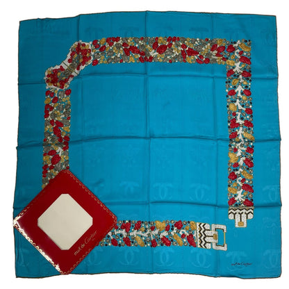 Cartier Scarf Silk Must de Cartier Pattern Blue
