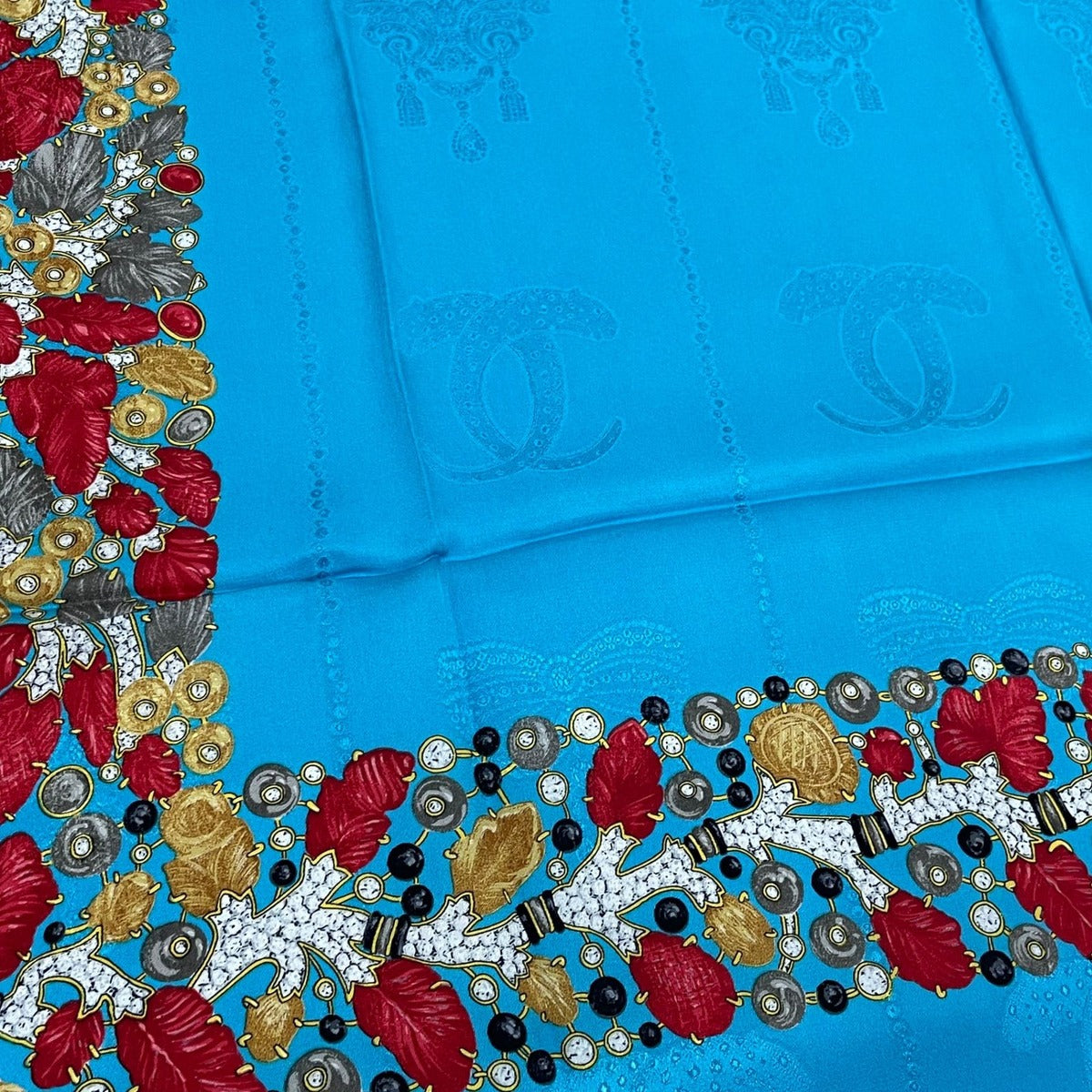 Cartier Scarf Silk Must de Cartier Pattern Blue — view 7