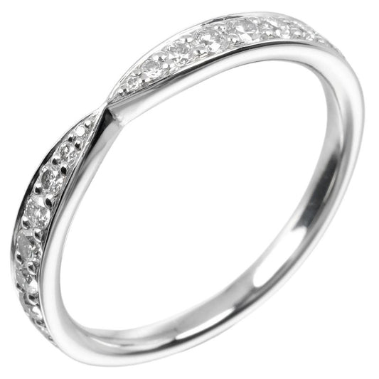 Tiffany & Co Harmony Pt950platinum And Diamonds #6.5 Ladies 2.44g Ring