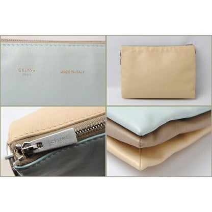 Celine Brand Bag Shoulder Clutch qrb Lambskin Light — view 3