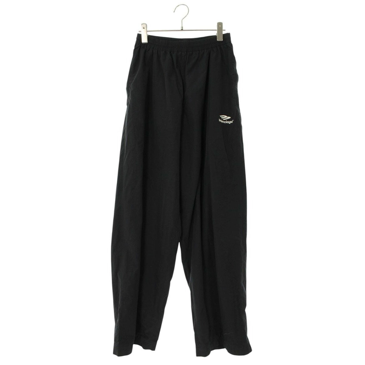 Balenciaga Logo Embroidered Nylon Long Pants Xxs