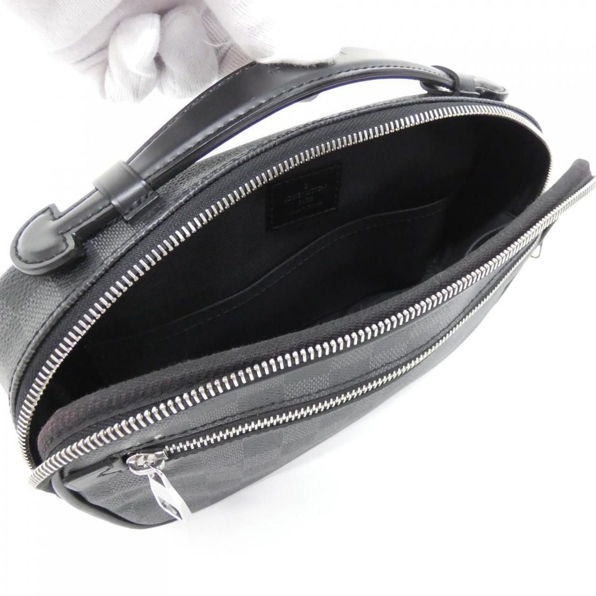 Louis Vuitton Damier Graphite Ambler Shoulder Bag — view 6