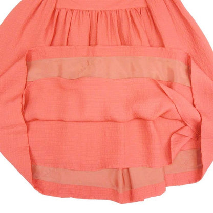 11ss Balenciaga Silk Skirt Flared Silhouette Gathered Tucked Above Knee Length