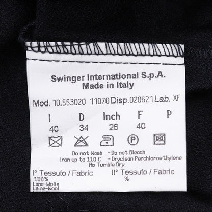 Fendi Zucca Wool Black Women's Long Sleeve Shirt