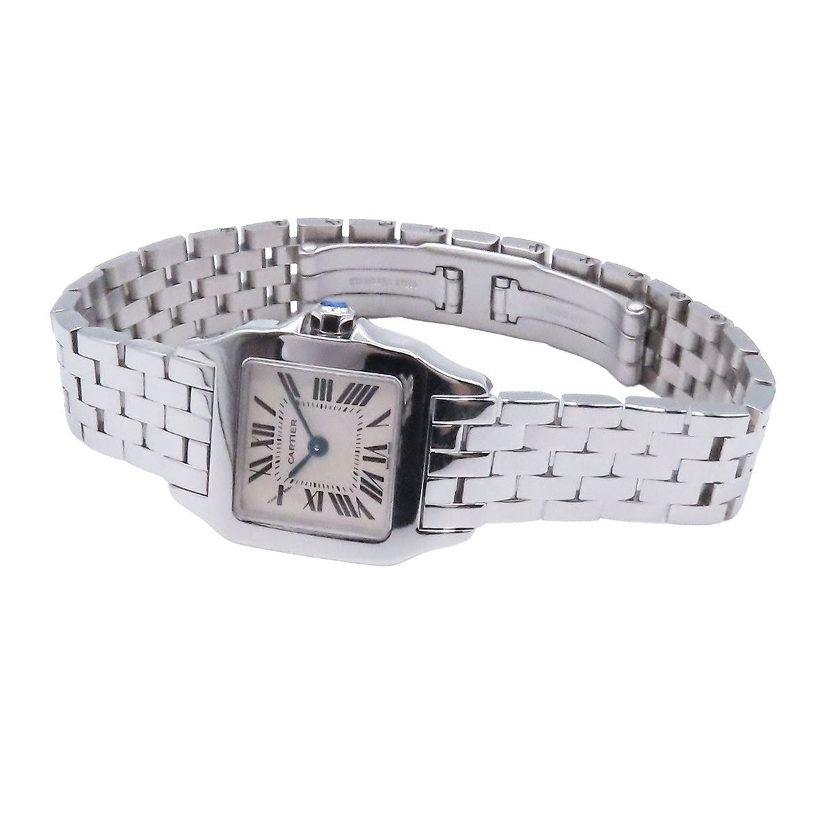 Cartier Santos Demoiselle Ivory Stainless Steel Watch Quartz — view 2