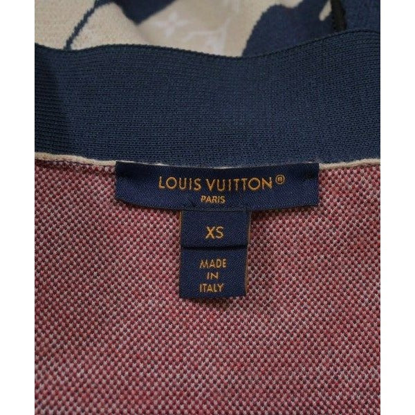 Louis Vuitton Cardigan Nylon Wool Navy Beige Red — view 3