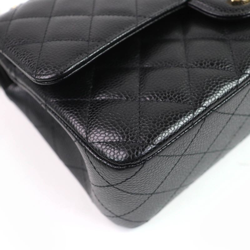 CHANEL A01112 Matelasse 25 Caviar Skin Coco Mark Random Serial Chain Shoulder