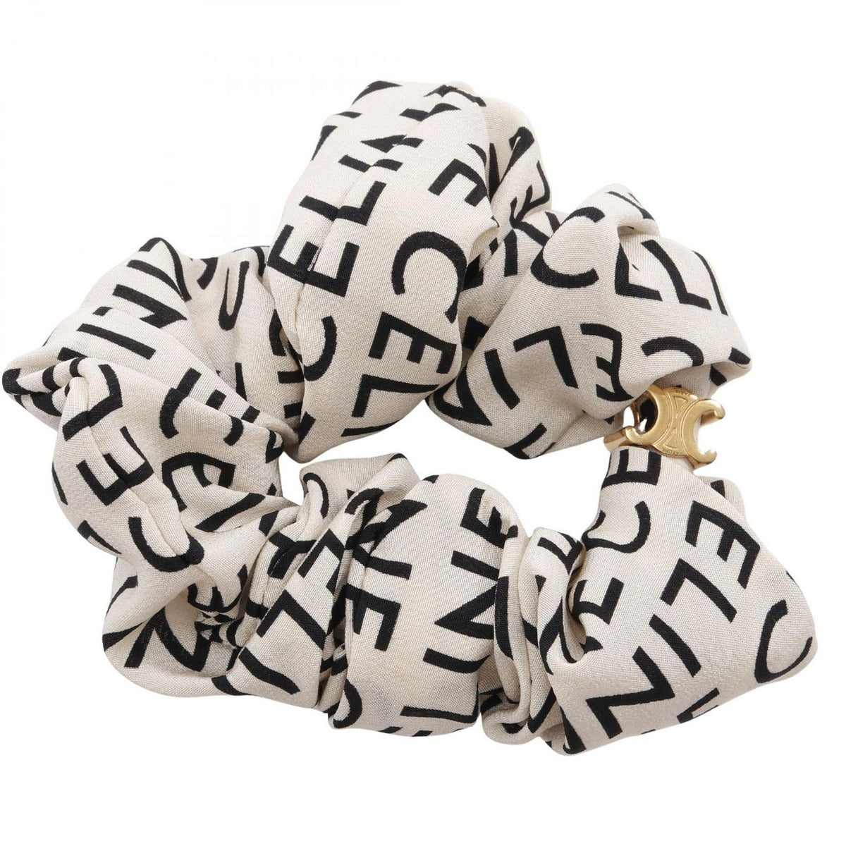 Celine Triomphe Shoulder Bag Beige Black
