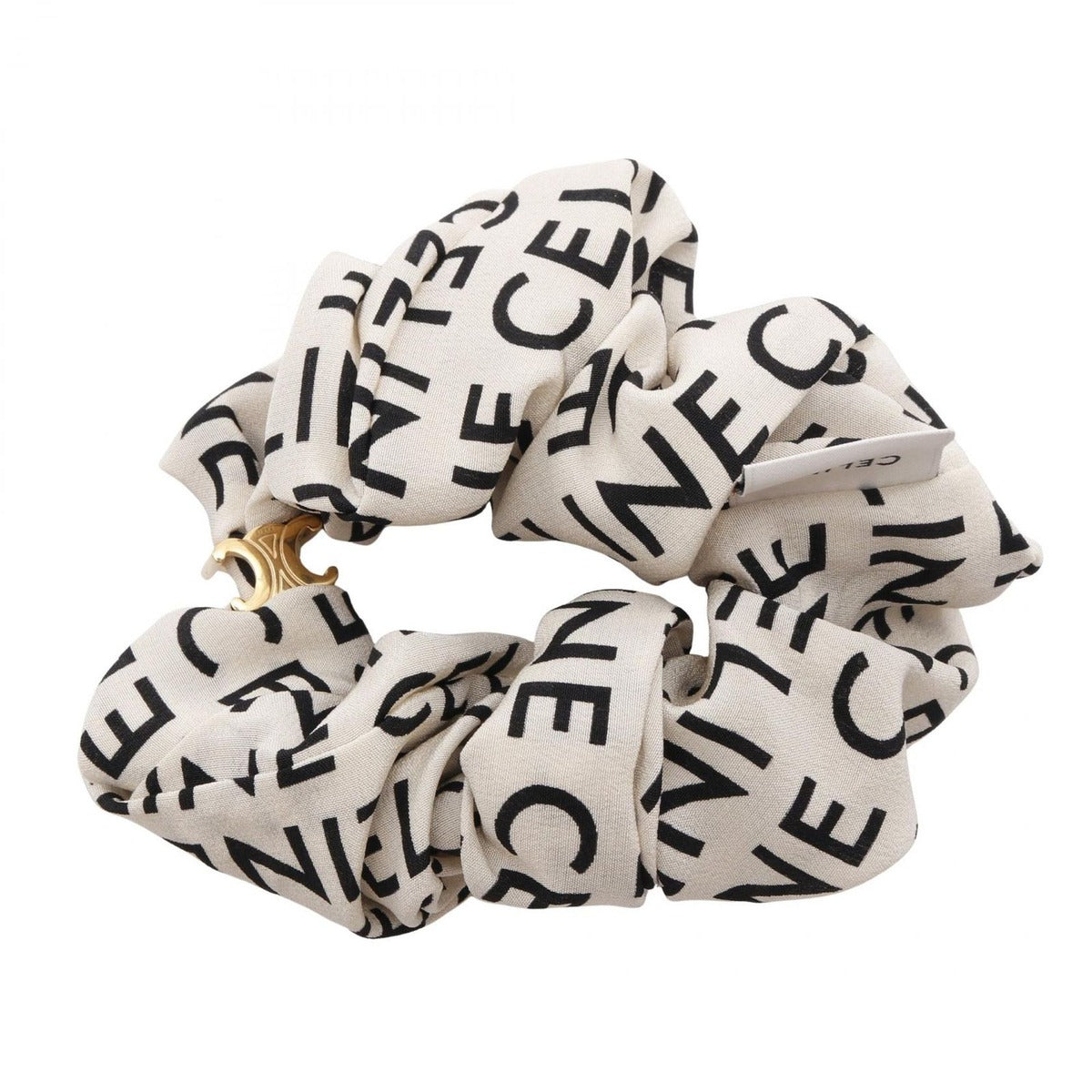 Celine Triomphe Shoulder Bag Beige Black — view 2
