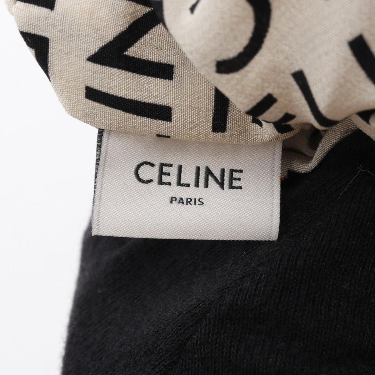 Celine Triomphe Shoulder Bag Beige Black — view 3