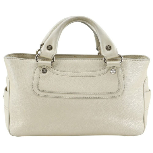 Celine Boogie Back Calfskin Beige Handbag