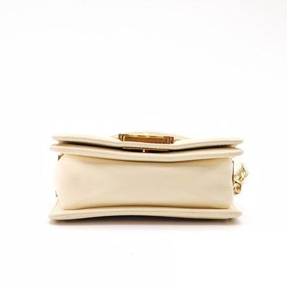 Chanel Mini Boy Leather Shoulder Bag Bijou Beads White — view 7
