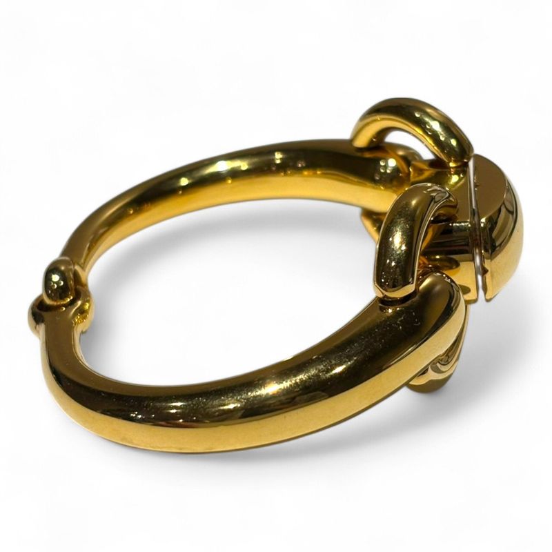 Gucci OLD Vintage Tom Ford Period Horsebit Bangle Women's Gold FREE