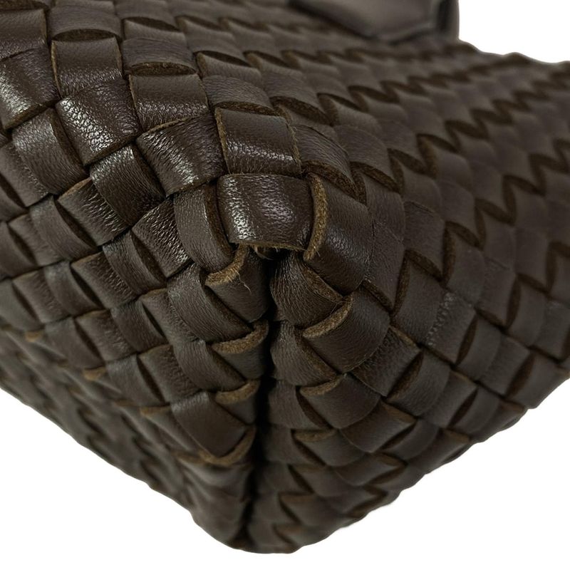 Bottega Veneta Tote Bag Mini Cabas Dark Brown Leather