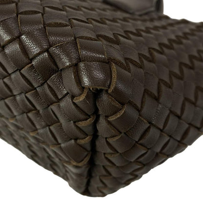 Bottega Veneta Tote Bag Mini Cabas Dark Brown Leather