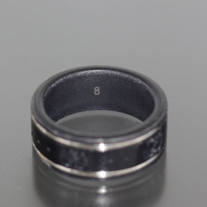 Gucci Ceramic Icon Ring No 7 18K White Gold Box E1759