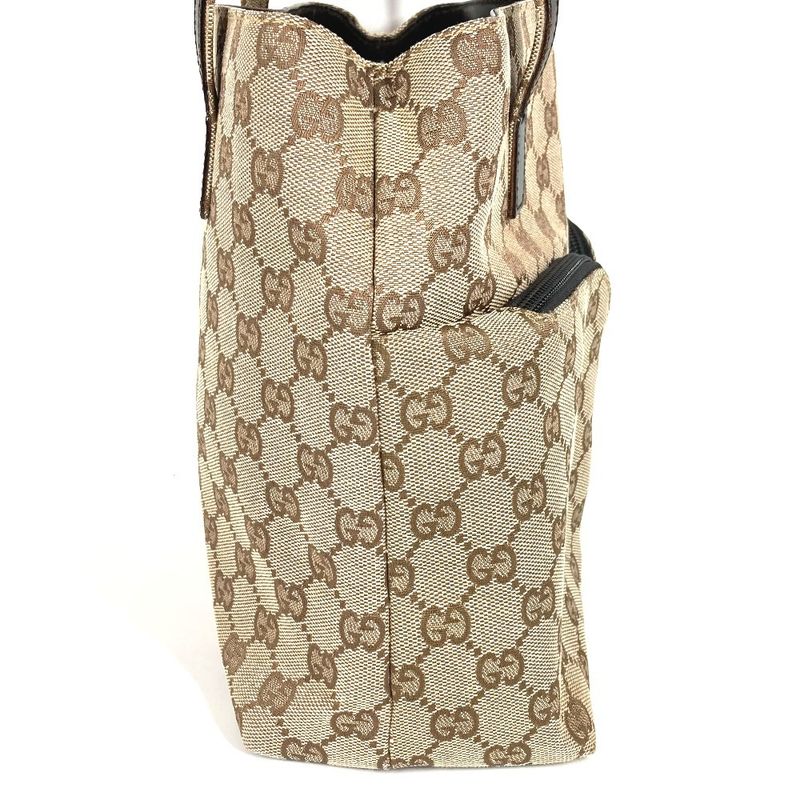 Gucci Handbag GG Logo 002-1080 GG Canvas/leather Beige
