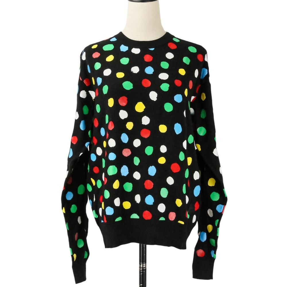 Louis Vuitton Yayoi Kusama LV YK Dot Polka Cashmere Knit Sweater Black Multicolor