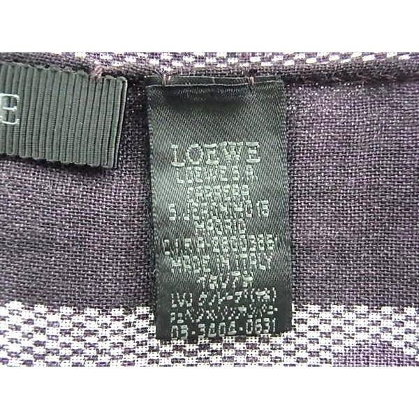 Loewe Repeat Anagram 70% Wool 30% Silk Scarf Shawl Purple — view 5
